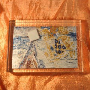 original Marc Chagall mosaic tile from the Four Seasons piece in Chicago (65)